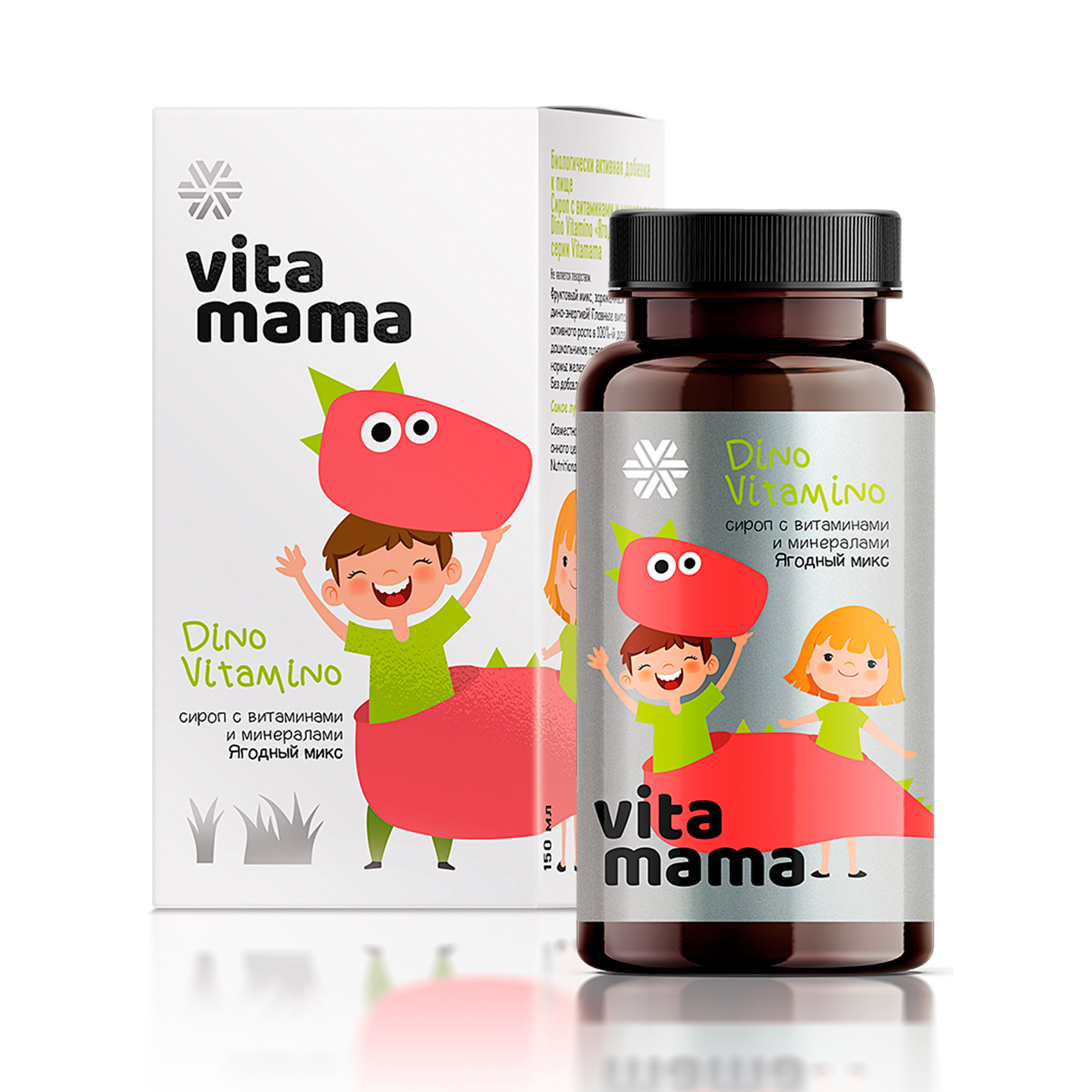 Изображение отсутствует.
			Купить Dino Vitamino, ягодный сироп с витаминами и минералами - Vitamama //  // 